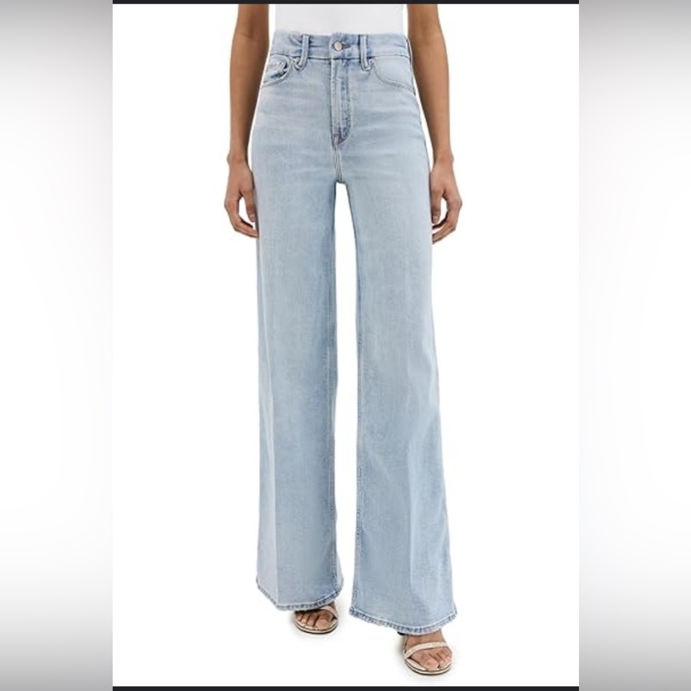 Good American Sky‎ Blue Wide Leg Jeans